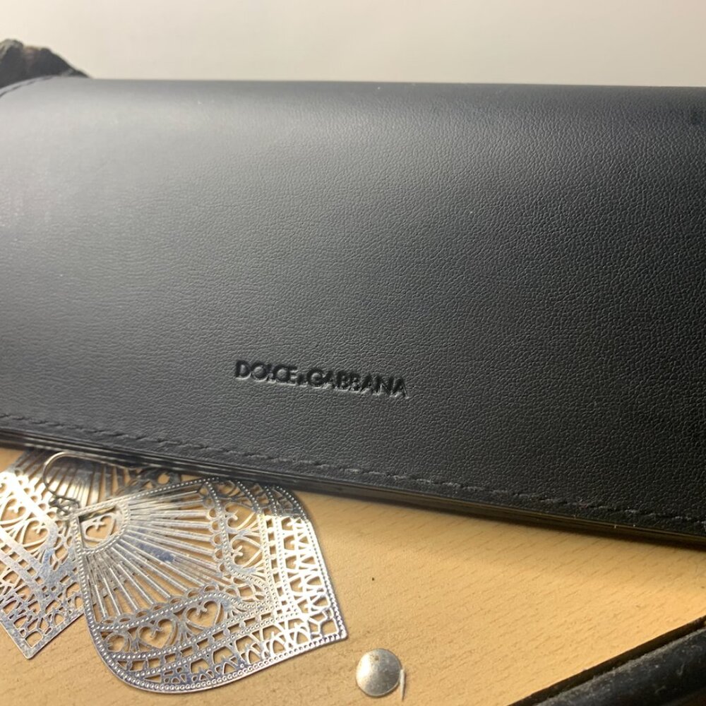 Dolce & Gabbana Magnetic Flip Top Semi-Soft Shell Eyeglasses Case